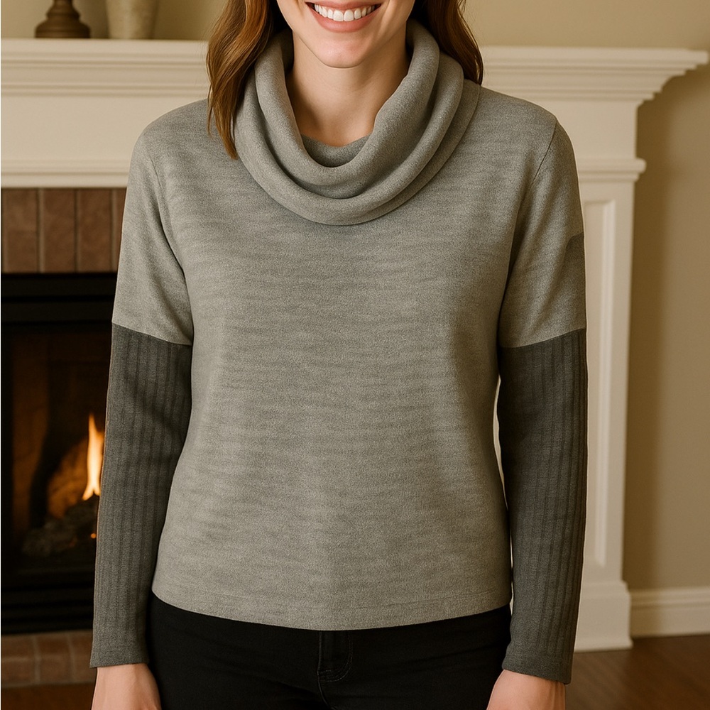 #423 COWL NECK SOFT SWEATER